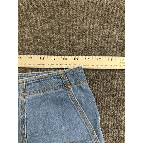 VTG Ralph Lauren Cropped Jeans‎ Women 10 Wide-Leg Gaucho Retro 90s Y2K Denim LRL - Picture 8 of 10